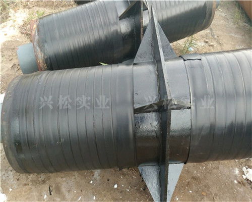 興松鋼管 專業(yè)生產(chǎn)福海鋼套鋼預制直埋固定墩并提供優(yōu)質(zhì)橡膠防塵套銷售服務